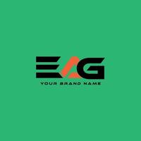 eag tekst logo ontwerp vector
