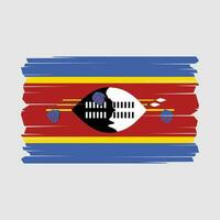 Swaziland vlag vector illustratie