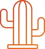 cactus pictogramstijl vector