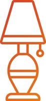 bureaulamp pictogramstijl vector