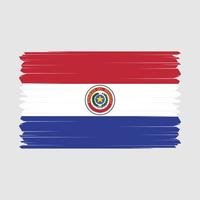 Paraguay vlag vector illustratie