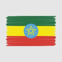 Ethiopië vlag vector illustratie