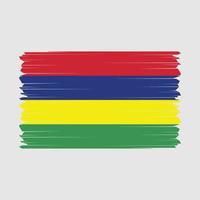 Mauritius vlag vector illustratie