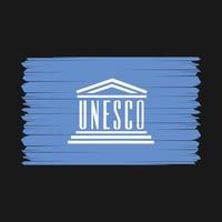 UNESCO vlag vector illustratie