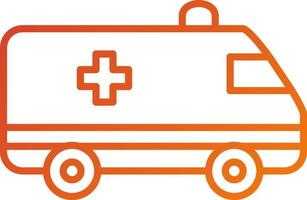 ambulance pictogramstijl vector