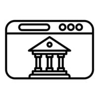online bank vector icoon