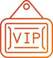 vip zone icoon stijl vector