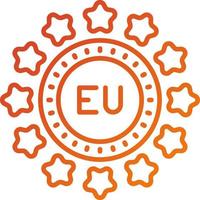 EU icoon stijl vector