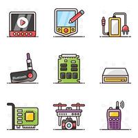 technologische computerhardware vector