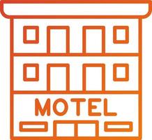 motel icoon stijl vector