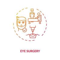 oogchirurgie concept pictogram vector