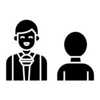 interview vector pictogram