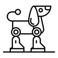 robot hond vector icoon