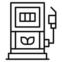 biobrandstof station vector icoon