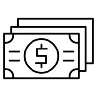 contant geld vector pictogram