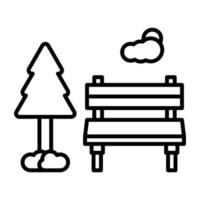 park vector pictogram