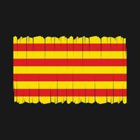 vlag van catalonië vector