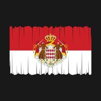 vlag van monaco vector