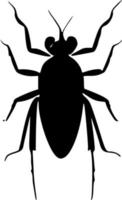 zwart insect icoon vector