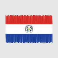 vlag van paraguay vector