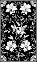 vector illustratie van bloem patroon achtergrond