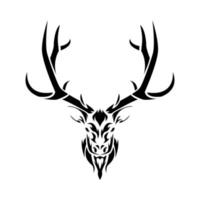 eland, hert hoofd in tribal tatoeëren stijl. dier, wild, jacht- concept. geschikt voor afdrukken, sticker, en andere ontwerpen. vector illustratie.