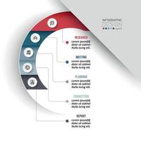 zakelijke of marketing diagram infographic sjabloon. vector