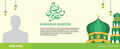 Ramadan kareem achtergrond banier sjabloon vector