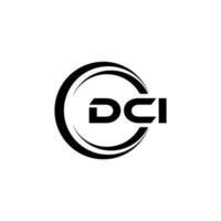 dci brief logo ontwerp in illustratie. vector logo, schoonschrift ontwerpen voor logo, poster, uitnodiging, enz.