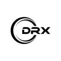 drx brief logo ontwerp in illustratie. vector logo, schoonschrift ontwerpen voor logo, poster, uitnodiging, enz.