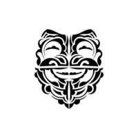 sier- gezichten. Maori tribal patronen. geschikt voor afdrukken. geïsoleerd Aan wit achtergrond. vector. vector