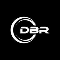 dbr brief logo ontwerp in illustratie. vector logo, schoonschrift ontwerpen voor logo, poster, uitnodiging, enz.