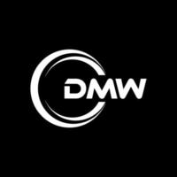 dmw brief logo ontwerp in illustratie. vector logo, schoonschrift ontwerpen voor logo, poster, uitnodiging, enz.