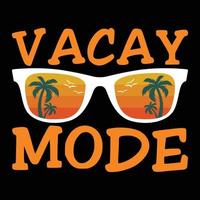 vacay mode zomer vakantie vector