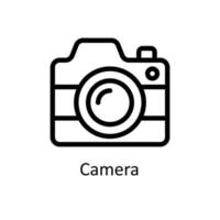 camera vector schets pictogrammen. gemakkelijk voorraad illustratie voorraad