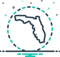 mengen icoon voor Florida vector