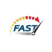 snelheid, vector logo race-evenement, met de belangrijkste elementen van de snelheidsmeter modificatie