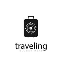 op reis vector reizen logo ontwerp