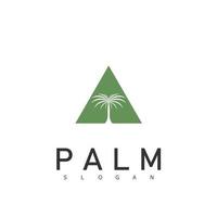 luxe palm logo sjabloon vector