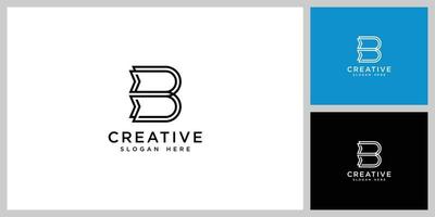 initialen brief b logo vector ontwerp