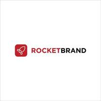 raket logo mobiel app logo vector