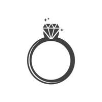 ring diamant vector illustratie ontwerp