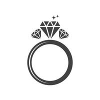 ring diamant vector illustratie ontwerp