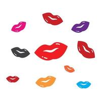 lippen icoon vector illustratie ontwerp