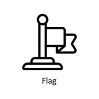 vlag vector schets pictogrammen. gemakkelijk voorraad illustratie voorraad