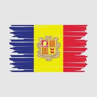 Andorra vlag illustratie vector