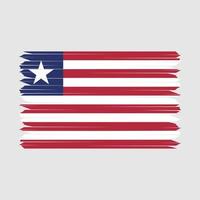 Liberia vlag borstel vector