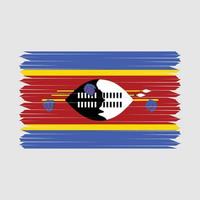 Swaziland vlag borstel vector