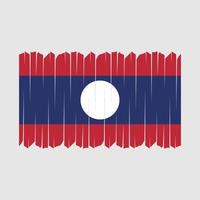 Laos vlag borstel vector