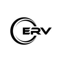 erv brief logo ontwerp in illustratie. vector logo, schoonschrift ontwerpen voor logo, poster, uitnodiging, enz.